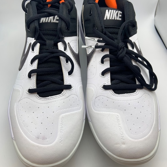 Nike Air Zoom Dragon Low Men\'s Metal Baseball Cleats White/Black Size 13 main image 5